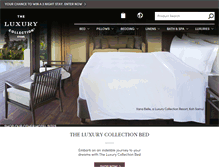 Tablet Screenshot of luxurycollectionstore.com